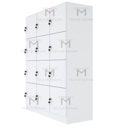 ARMÁRIO ESCANINHO 12 PORTAS CHAVE M226.2021.B ORGANIZADOR MUNDI MOVEIS - 4