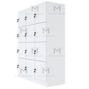 Ver imagem 4 de ARMÁRIO ESCANINHO 12 PORTAS CHAVE M226.2021.B ORGANIZADOR MUNDI MOVEIS