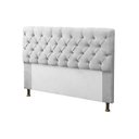 Ver imagem 2 de Kit Cabeceira + Calçadeira Baú Mirage King 195cm Branco - LM DECOR