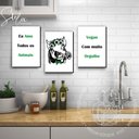 Ver imagem 3 de Quadros Placas Mdf 6mm Cozinha Vegano Quarto Sala 3 Un 29x20