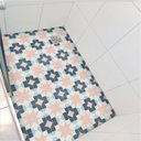 Ver imagem 1 de Adesivo Piso Box Estrela Rosa Antiderrapante Lavável Pastilha Colacomigo 1,20 X 0,97 Metros