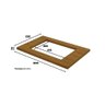 Balcão Modulado 300cm de Cozinha com Espaço para Cooktop Forno de Embutir Pia Americana Henn - 4