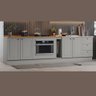 Balcão Modulado 300cm de Cozinha com Espaço para Cooktop Forno de Embutir Pia Americana Henn - 11