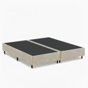 Ver imagem 1 de Base Cama Box 69 Casal Bipartida - Duna Suede Bege