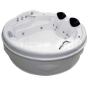Ver imagem 1 de Banheira Redonda Sensuale com abas COMPLETA com hidro em acrílico  220V