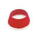 Ver imagem 1 de Saia para Arvore de Natal Rigida C/veludo Vrm/bco 58cm