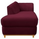 Ver mais imagens de Kit Diva Recamier Vanessa 185cm Lado Esquerdo e 01 Poltrona Laura Suede Adj Decor Bordô