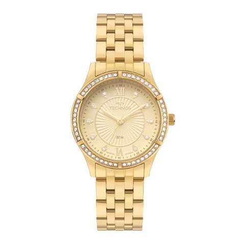 Relógio Technos Feminino Ref: 2036ncc/1x Elegance Dourado