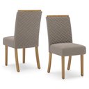 Ver imagem 5 de Mesa de Jantar Yara 160 C. Vidro 6 Cad. Malu Amendoa - Henn
