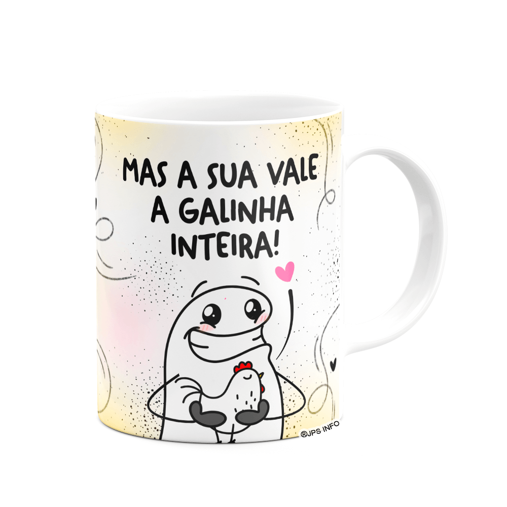 Caneca Flork Amigas - Tem Amizade que Vale a Pena - Branca - 2