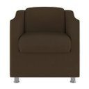 Ver imagem 2 de Kit 4 Poltronas Decorativa Tila Matérial Sintético Marrom Twdecora Tilla