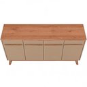 Ver imagem 5 de Aparador Buffet Magno B02 Retrô 4 Portas MDF-MDP 160cm Fendi Lyam Decor