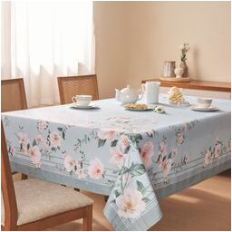 TOALHA ESTAMPADA MICROFIBRA QUADRADA 8 LUGARES POEMA FLORIDO 2,30 M X 2,30 M 2,30x2,30, FLORAL - 1