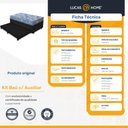 Ver imagem 2 de Cama Box Baú e Auxiliar Solteiro + Colchão de Espuma D20 Gazin Supreme 88cm