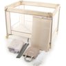 Berço de Bebê Portátil Fit 2 Alturas e Mosquiteiro de 0 A 15Kg - Voyage - Bege - 4