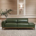 Ver imagem 3 de Sofá Living Unne 3 Lugares 180cm Terminal Esq. Corano Sintético Verde - Nexta Casa