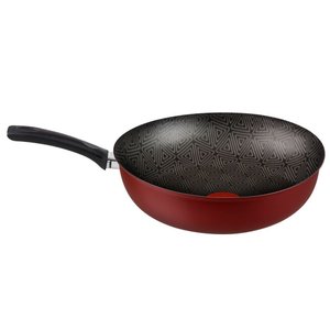 Panela Wok Antiaderente Facilita Rochedo Vermelho 28cm