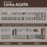 Armário Aéreo Multiuso 80cm 1 Porta Basculante Agata Madesa - 8