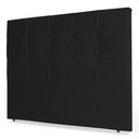 Ver imagem 1 de Cabeceira Estofada Cama Box Casal King Size Fiorella 195cm Corino Preto - Desk Design