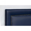 Ver imagem 4 de Cabeceira King Reta Luxo 193x60 Courino Azul - Tachas Fumê