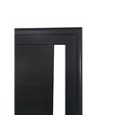 Ver imagem 4 de Porta Lambril de Alumínio Preto com Puxador, Friso e Vidro Linha Veneza:Direita/ 210 x 90