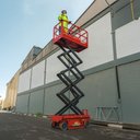 Ver imagem 2 de Plataforma Elevatória 12m Tesoura Hidráulica Móvel Autopropulsão 320kg