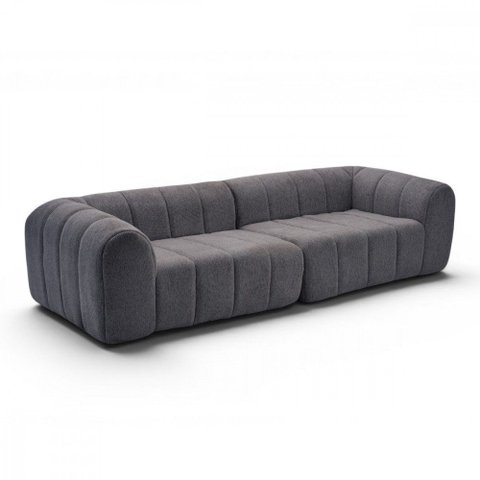 Sofá Compactado Puffer 3 Lugares Cazedis