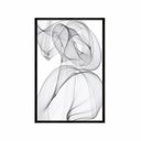 Ver imagem 2 de Quadro Decorativo - Movimento Abstrato Pb Abg049 Tela Canvas - 80x60cm