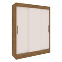 Ver imagem 5 de Guarda-Roupa 3 Portas Correr 2 Gavetas Flórida Multimóveis Vcr4142 Nogueira/Off White