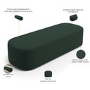 Ver imagem 4 de Kit 02 Puffs Decorativos Orgânicos para Living Quarto 140cm Doha W01 Suede Verde Musgo - Lyam Decor