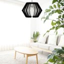 Ver imagem 4 de Luminária Teto tipo Pendente SIDNEY MDF - Completa - Cor: Preta