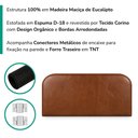 Ver imagem 5 de Cabeceira Painel Suspenso Casal 160 cm Alana Organica Corino Avela Camel Artte