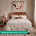 Ver imagem 7 de Cabeceira Painel Suspenso Casal 160 cm Alana Organica Corino Avela Camel Artte