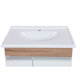 Conjunto de Banheiro Gabinete Suspenso 3 Gavetas com Espelheira e Cuba  Modena - 4