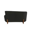 Ver imagem 6 de Namoradeira Sofá Feijão Lounge 120cm Orgânica Bouclé Preto
