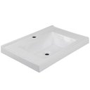 Ver imagem 5 de Conjunto Banheiro Gabinete 60cm Com Lavatório E Espelho Pietra B06 Branco Brilho - Lyam Decor