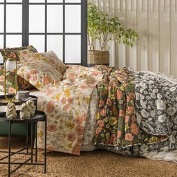 Jogo de Lençol - Queen Size - Total Mix - 180 Fios - Grinalda - 100% Algodão - Artex - 1