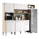 Ver imagem 1 de Armário Cozinha Compacta Arizona Smart Carraro - Carvalho/branco Carvalho/branco