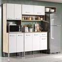 Ver mais imagens de Armário Cozinha Compacta Arizona Smart Carraro - Carvalho/branco Carvalho/branco