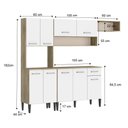 Ver imagem 7 de Armário Cozinha Compacta Arizona Smart Carraro - Carvalho/branco Carvalho/branco