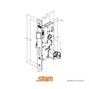 Ver imagem 2 de Fechadura Espelhada Inox - Stam Externa 1801/21