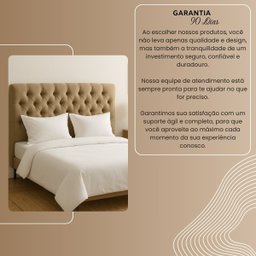Cabeceira Cama Box Casal King Size 195cm Valentina Estofada - 5