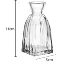 Ver imagem 3 de Kit 12 Vasos Transparentes Vidro 5x11cm Wolff Decoração Flores Jarro Vasinho Centro de Mesa