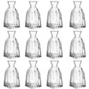 Ver imagem 1 de Kit 12 Vasos Transparentes Vidro 5x11cm Wolff Decoração Flores Jarro Vasinho Centro de Mesa