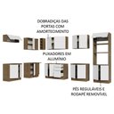 Ver imagem 5 de Armário de Cozinha Completa de Canto 499cm Rustic/Branco Stella Madesa 01
