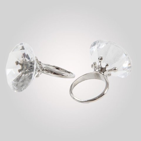 Anel Porta Guardanapo Diamante 2 Peças Premium