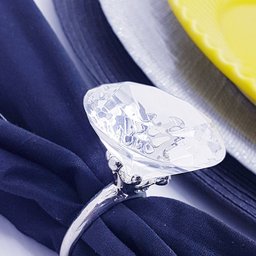 Anel Porta Guardanapo Diamante 2 peças Premium - 4