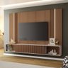 Home Suspenso Decorativo Rennes Mdf/mdp C/led para Tv até 85 Polegadas Castanho/off White G26 - Gran - 1