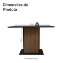 Ver imagem 2 de Mesa de Jantar Retangular com Tampo de Vidro Madesa