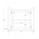 Ver imagem 5 de Armário Aéreo Multiuso 2 Portas 56,5cm Branco